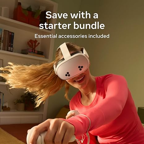 Meta Quest 3S 256GB – Batman: Arkham Shadow + 30 Games with Horizon+ Starter Bundle