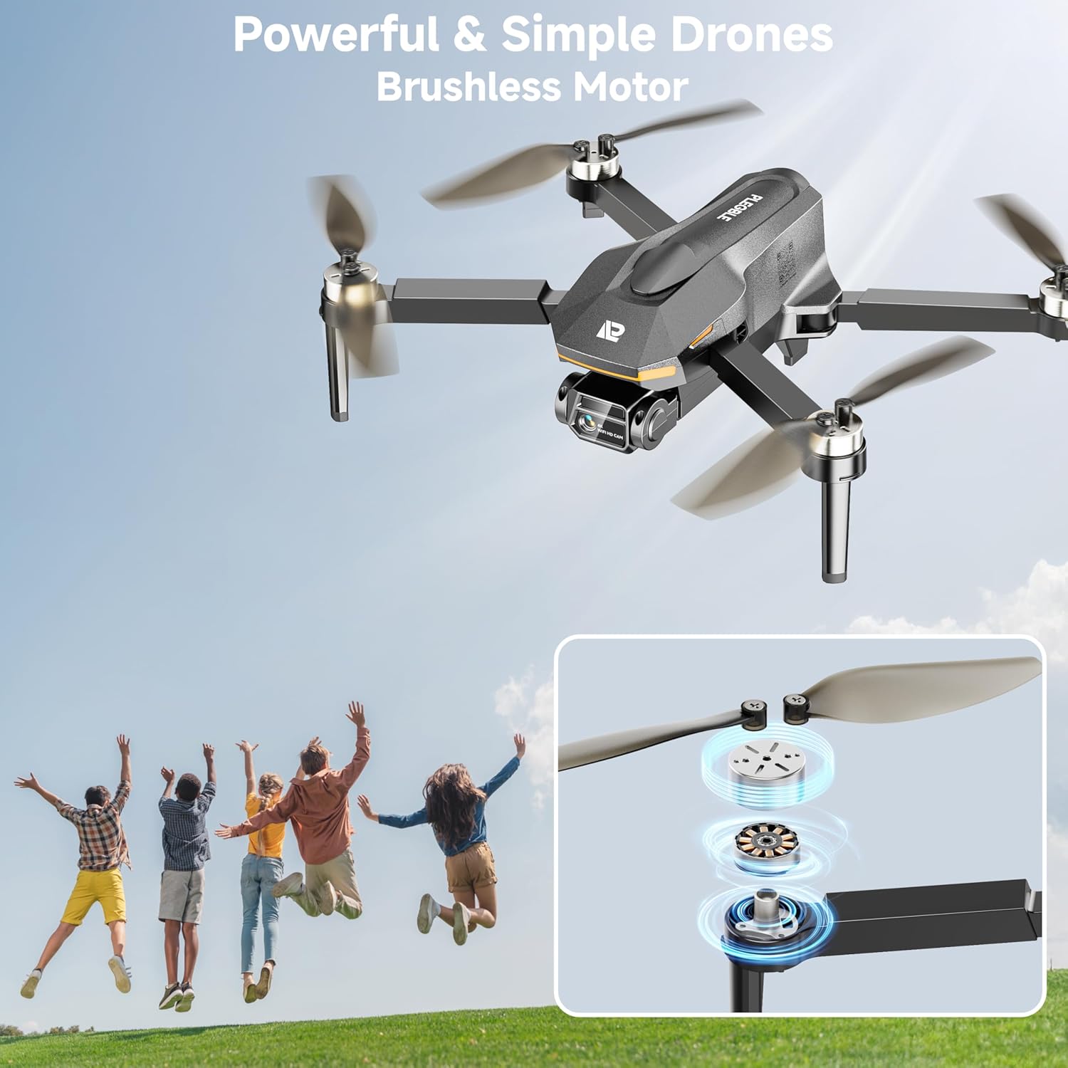 4K Camera Drone – Foldable FPV RC Drone with Brushless Motor & 5G WiFi
