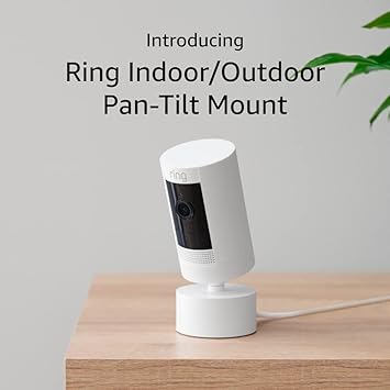 Ring Pan-Tilt Mount – For Stick Up Cam Plug-In, Indoor/Outdoor Use