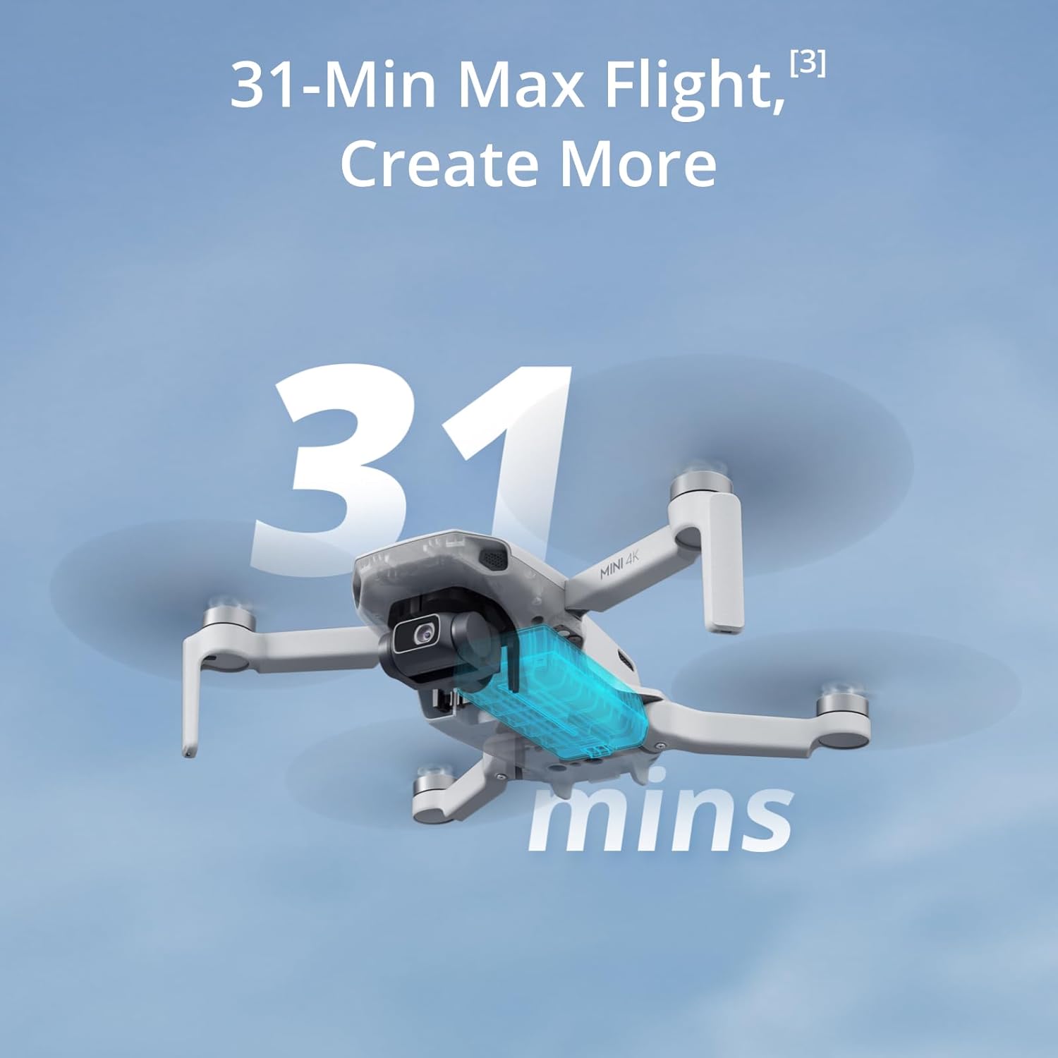 DJI Mini 4K Camera Drone Combo – Lightweight, 62-Min Flight, Auto Return, Quick Shots