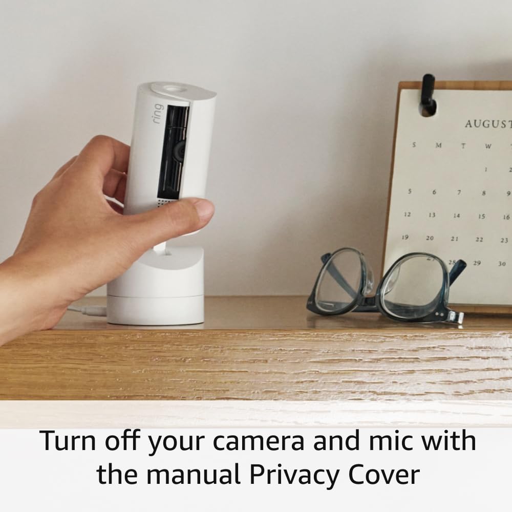 Ring Pan-Tilt Indoor Cam – 360° View, HD Video & Two-Way Talk (Black)