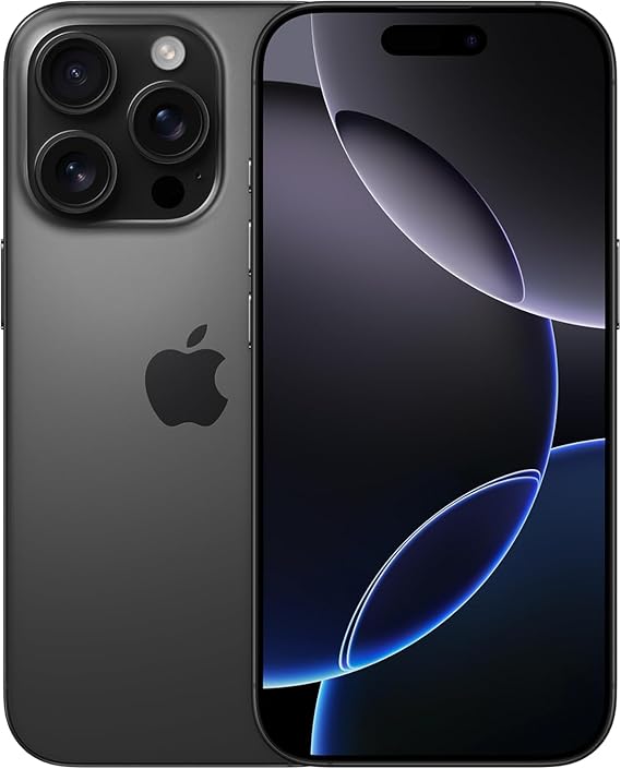 (Renewed Premium) Apple iPhone 16 Pro Max, US Version, 512GB, Black Titanium - Unlocked