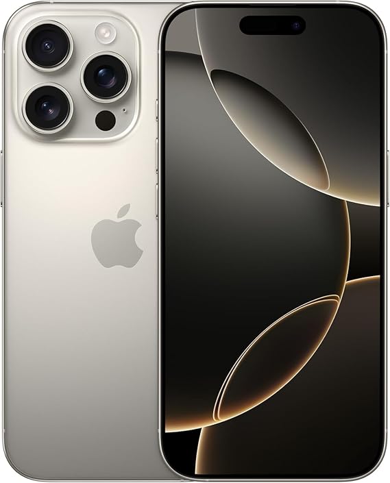 (Renewed Premium) Apple iPhone 16 Pro Max, US Version, 512GB, Natural Titanium - Unlocked