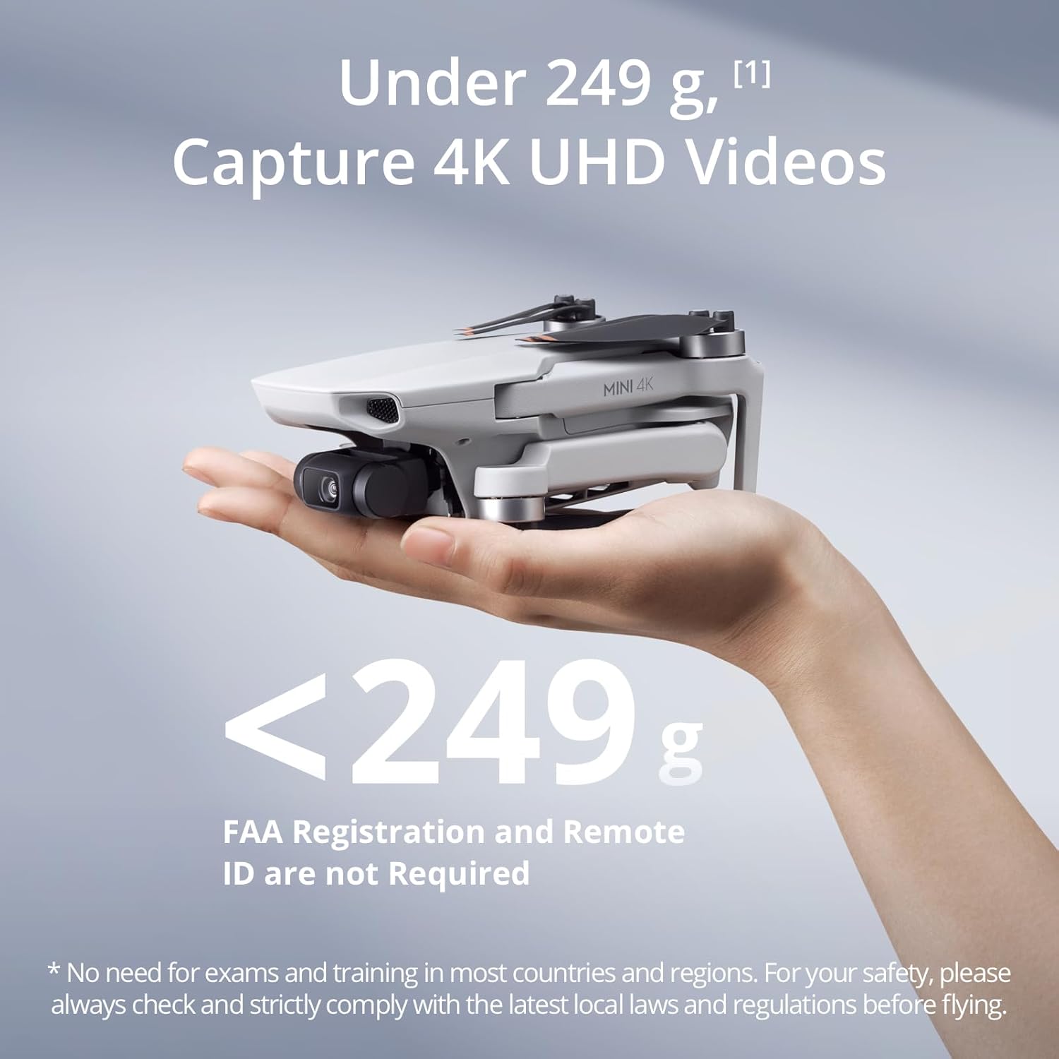 DJI Mini 4K – Compact Drone for Adults with 4K UHD, GPS Return, Long Range
