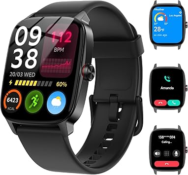 IP68 Smartwatch with AI Voice & Health Tracking – Android/iOS Compatible