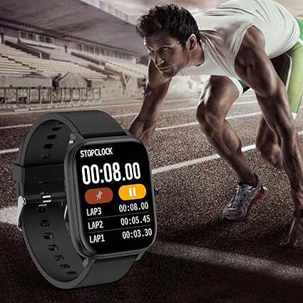 Smartwatch for iPhone & Android – 1.83" Touch, IP68, Heart Monitor