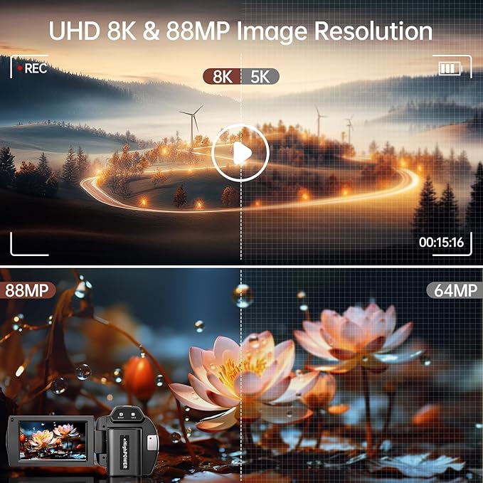 AquaZoom 88MP Camcorder: Surf, Sand & Stunning Detail"