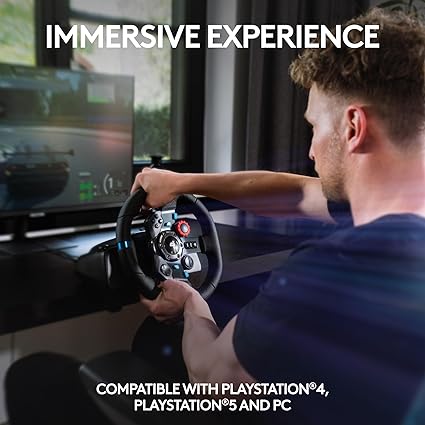Logitech G29 Racing Wheel for PS5, PS4, PC – Force Feedback & Pedals