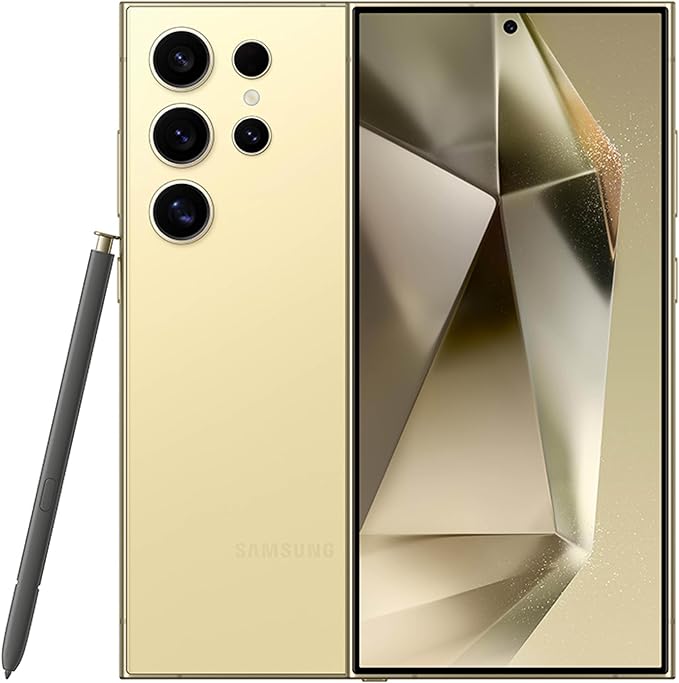 Samsung Galaxy S24 Ultra 256GB – 200MP AI Camera, S Pen,Titanium Yellow