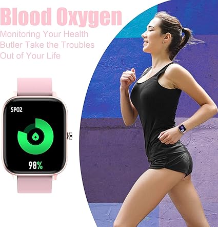 Smartwatch for iPhone & Android – 1.83" Touch, IP68, Heart Monitor