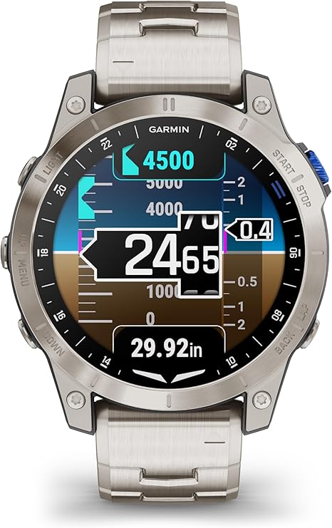 Garmin D2™ Mach 1, Touchscreen Aviator Smartwatch with GPS Moving Map,