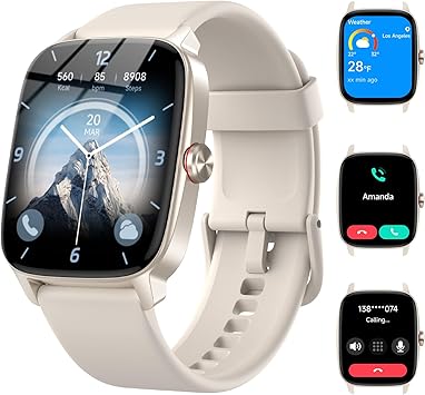 IP68 Smartwatch with AI Voice & Health Tracking – Android/iOS Compatible