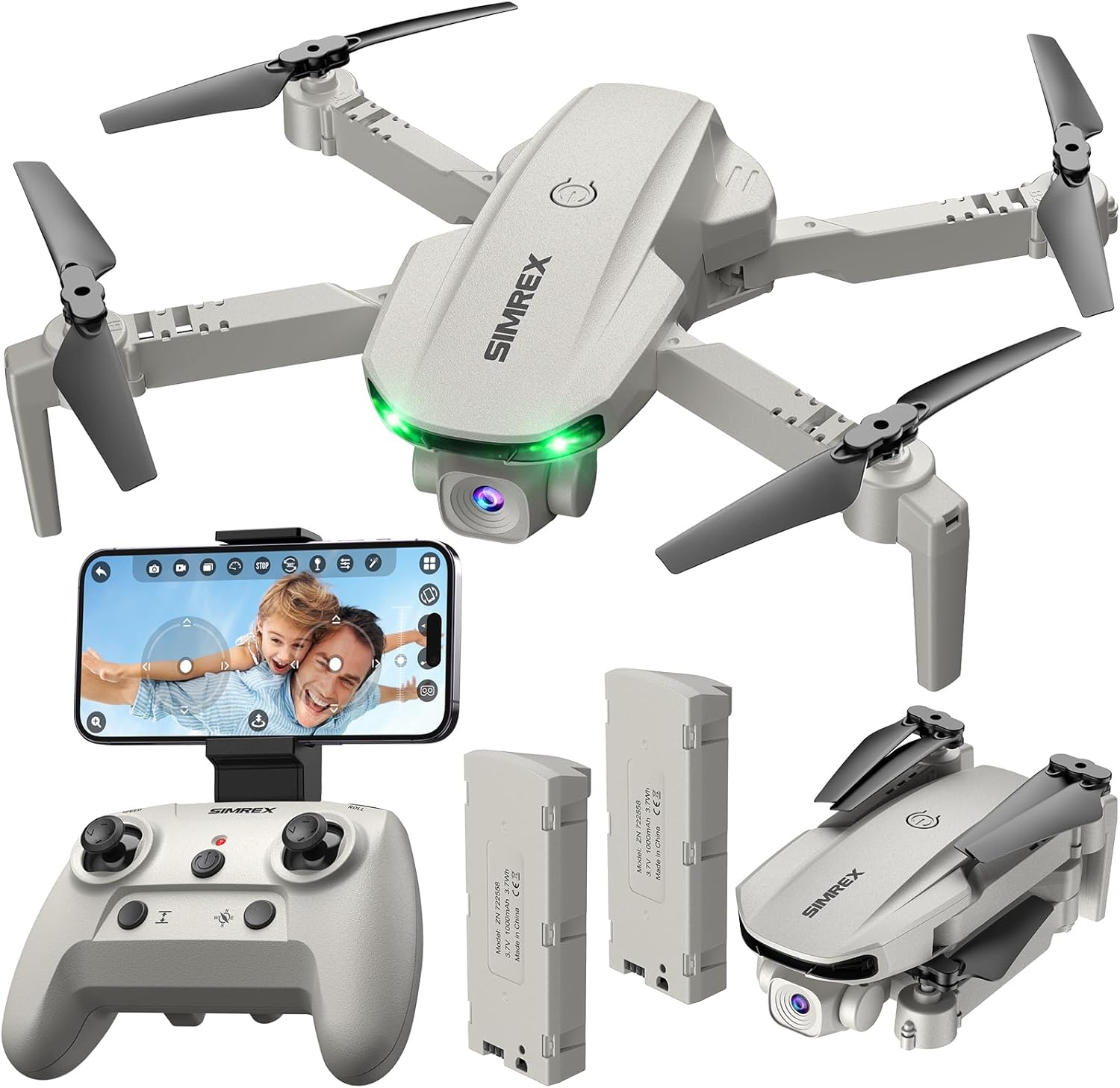 SIMREX Drone With Camera 1080P for Kids And Adults