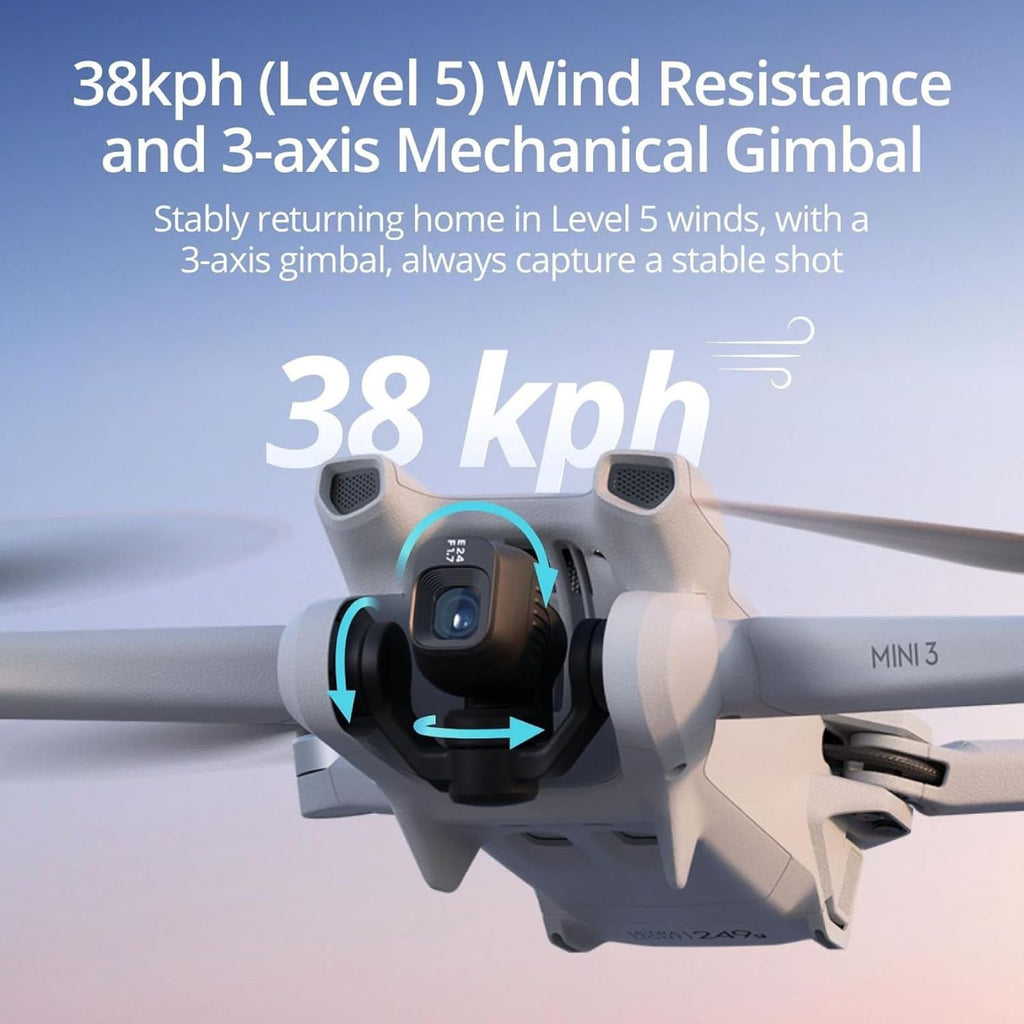 DJI Mini 3 – Lightweight Drone with 38-Min Flight & 10km Transmission