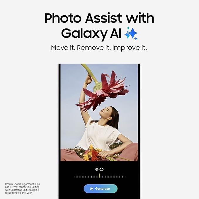 Samsung Galaxy S24 FE 128GB – AI Camera, AMOLED Display, Blue (2024)
