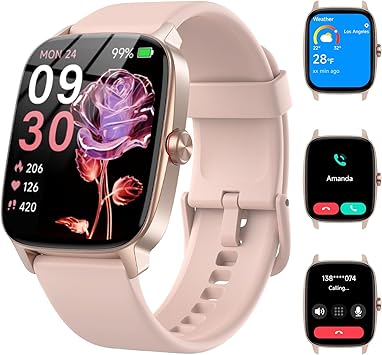 IP68 Smartwatch with AI Voice & Health Tracking – Android/iOS Compatible
