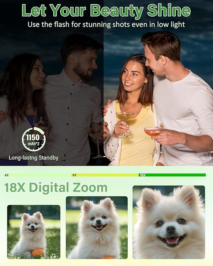 SeaZoom Vlogger: Dive Deep with 18X Focus & WiFi Sharing