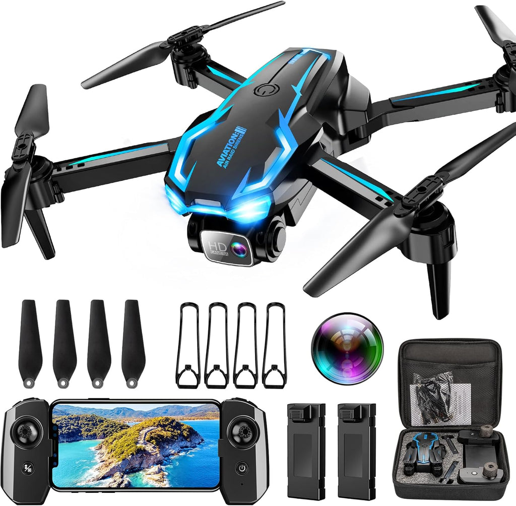 2K HD FPV Drone for Adults & Kids – Foldable Camera Quadcopter with Dual Batteries