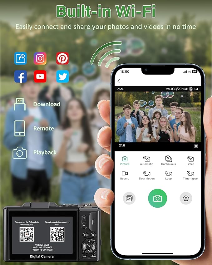 SeaZoom Vlogger: Dive Deep with 18X Focus & WiFi Sharing